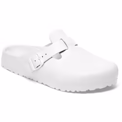 Birkenstock Boston Essentials, Blocages, Unisexe, Adulte, Blanc, Uniforme, Fermeture de boucle