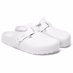 Birkenstock Boston Essentials Blocages Unisexe Blanc