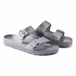 Birkenstock Arizona Essentials Sandales Unisexe Métallique, Argent
