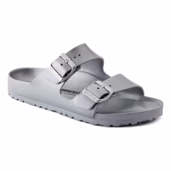 Birkenstock Arizona Essentials, Sandales, Unisexe, Adulte, Métallique, Argent, Uniforme, Metallic Silver