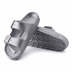 Birkenstock Arizona Essentials Sandales Unisexe Métallique, Argent