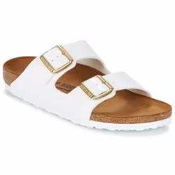 Sandales Arizona Patent Etroite Cuir Blanc