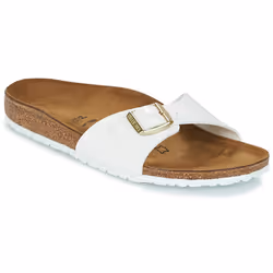 Claquette Birkenstock madrid birko flor Femme Blanc