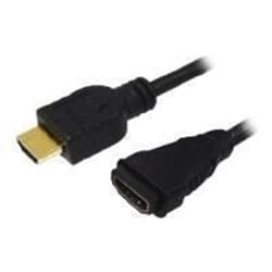 Câble HDMI de rallonge 2m - LogiLink - HDMI 1.4 - Ethernet - ARC - Noir
