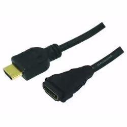 LogiLink HDMI/HDMI, 3.0m, 3 m, HDMI Type A (Standard), HDMI Type A (Standard), Noir