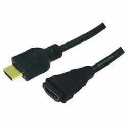 LogiLink HDMI/HDMI, 5.0m, 5 m, HDMI Type A (Standard), HDMI Type A (Standard), Noir