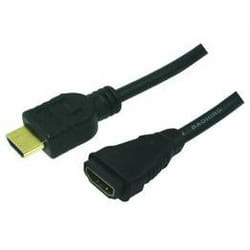 LogiLink HDMI/HDMI, 5.0m câble HDMI 5 m HDMI Type A (Standard) Noir