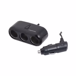 LogiLink PA0038, Auto, Intérieure, Extérieure, Secteur, Allume-cigare, USB, 5 A, Noir