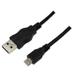 LogiLink 1m USB A-USB Micro B câble USB USB 2.0 Micro-USB B Noir