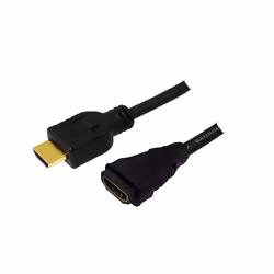 LogiLink HDMI - HDMI, 1.0m, 1 m, HDMI Type A (Standard), HDMI Type A (Standard), 4120 x 2160 pixels, 8,16 Gbit/s, Noir