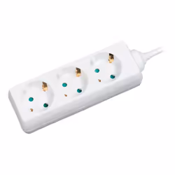 LogiLink LPS205, 1,4 m, Type F, Blanc, TÜV &amp; GS, 3 sortie(s) CA, 250 V
