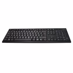 LogiLink ID0104, Taille réelle (100 %), Sans fil, RF sans fil, QWERTZ, Noir, Souris incluse
