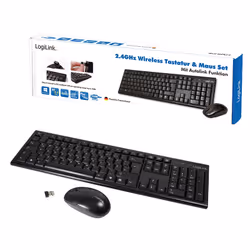 LogiLink ID0104 clavier Souris incluse RF sans fil QWERTZ Noir - Vue supplémentaire 5