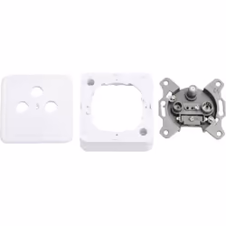 Informations techniques Atténuation de la connexion SAT : 3.0 dB Canal retour : X MHz Couleur : blanc Dimensions produit, hau ...