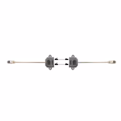 LogiLink RJ45/2xRJ45 câble de réseau Argent, Blanc 0,15 m - Vue supplémentaire 4