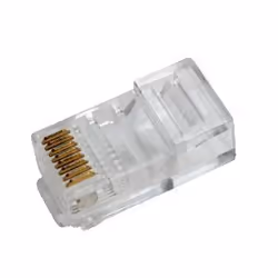 LogiLink RJ45, RJ45, Transparent, Or, RoHS, 100 pièce(s)