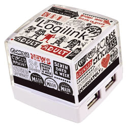 LogiLink UA0117 hub & concentrateur 480 Mbit/s Blanc