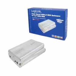 LogiLink UA0107A Boîtier de disques de stockage Argent 3.5"