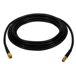 LogiLink 5m RP-SMA M/F câble de signal Noir