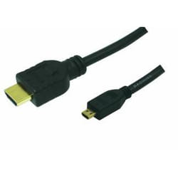 LogiLink 1.5m HDMI to HDMI Micro - M/M câble HDMI 1,5 m HDMI Type A (Standard) HDMI Type D (Micro) Noir