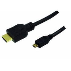 LogiLink HDMI/microHDMI, 2.0m câble HDMI 2 m HDMI Type A (Standard) HDMI Type D (Micro) Noir