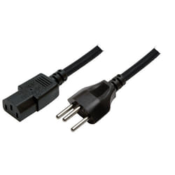 LogiLink Swiss-IEC - C13, 1.8m Noir 1,8 m Coupleur C13