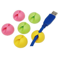 LogiLink KAB0010 range-câbles et serre-câbles Vert, Rose, Jaune