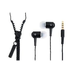 Ecouteur In-Ear avec fermeture éclair - LOGILINK - Noir - Microphone - Haute Fidélité