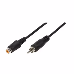LogiLink RCA - RCA, 10m, RCA, Mâle, RCA, Femelle, 10 m, Noir