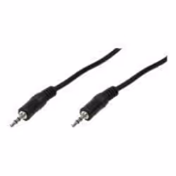 LogiLink 3.5mm - 3.5mm, 3m, 3,5mm, Mâle, 3,5mm, Mâle, 3 m, Noir