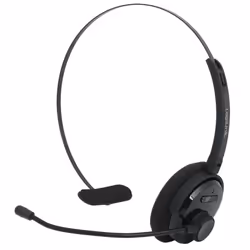 LogiLink BT0027, Sans fil, Bureau/Centre d'appels, Casque, Noir