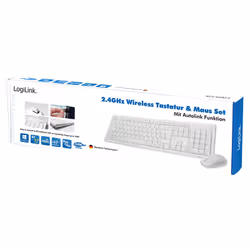 LogiLink ID0104W clavier Souris incluse USB Allemand Blanc - Vue supplémentaire 9