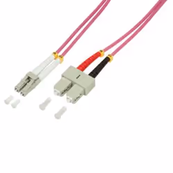 LogiLink 0.5m LC-SC, 0,5 m, OM4, LC, SC