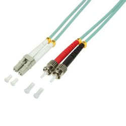 LogiLink 3m LC-ST câble InfiniBand et à fibres optiques Turquoise