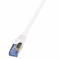 LogiLink 1m Cat.6A 10G S/FTP, 1 m, Cat6a, S/FTP (S-STP), RJ-45, RJ-45, Blanc