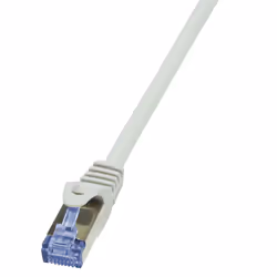 LogiLink 0.25m Cat.6A 10G S/FTP, 0,25 m, Cat6a, S/FTP (S-STP), RJ-45, RJ-45, Gris