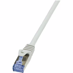 LogiLink Cat6a S/FTP, 1m, 1 m, Cat6a, S/FTP (S-STP), RJ-45, RJ-45, Gris
