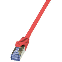 LogiLink Cat6a S/FTP, 0.5m câble de réseau Rouge 0,5 m S/FTP (S-STP)