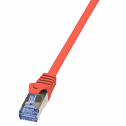 LogiLink 7.5m Cat.6A 10G S/FTP, 7,5 m, Cat6a, S/FTP (S-STP), RJ-45, RJ-45, Rouge