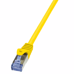 LogiLink 0.5m Cat.6A 10G S/FTP, 0,5 m, Cat6a, S/FTP (S-STP), RJ-45, RJ-45, Jaune