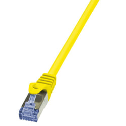 LogiLink 0.5m Cat.6A 10G S/FTP câble de réseau Jaune 0,5 m Cat6a S/FTP (S-STP)