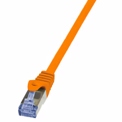 LogiLink 0.25m Cat.6A 10G S/FTP, 0,25 m, Cat6a, S/FTP (S-STP), RJ-45, RJ-45, Orange