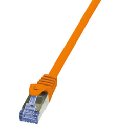 LogiLink 0.25m Cat.6A 10G S/FTP câble de réseau Orange 0,25 m Cat6a S/FTP (S-STP)