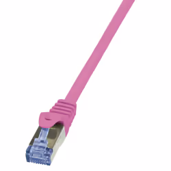 LogiLink 0.5m Cat.6A S/FTP, 0,5 m, Cat6a, S/FTP (S-STP), RJ-45, RJ-45, Rose