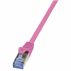 LogiLink Cat6a S/FTP, 1m, 1 m, Cat6a, S/FTP (S-STP), RJ-45, RJ-45, Rose