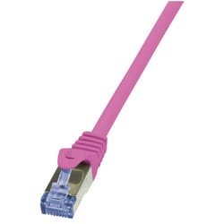 LogiLink Cat6a S/FTP, 1m câble de réseau Rose S/FTP (S-STP)