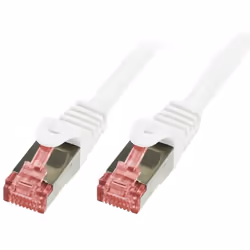 LogiLink - Cable reseau blanc 1.00m SFTP blinde RJ45 cat6 - Type de câble : Cordon RJ45 catégorie 6 blindé S/FTP - Prise en c ...