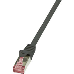 Câble réseau Logilink cat. 6 s/ftp 1.50 m, noir - CQ2043S - 1.50 m - noir - [1x RJ45 mâle - 1x RJ45 mâle] V965951