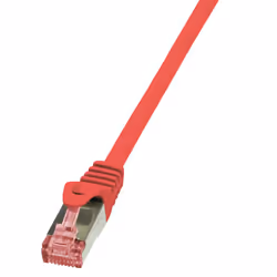 LogiLink 1m Cat.6 S/FTP, 1 m, Cat6, S/FTP (S-STP), RJ-45, RJ-45, Rouge