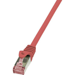 Câble réseau RJ45 cat 6 s / ftp Logilink 2 connecteurs RJ45 - 2 m - Rouge - CQ2054S V961271